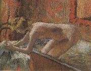 Edgar Degas After bath painting